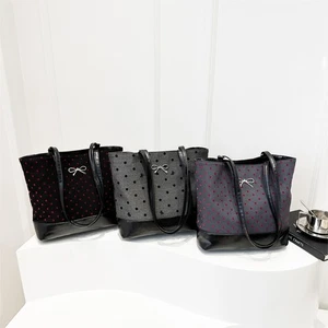 Large Capacity Polka Dot Handbags Fashionable Underarm Bag Shoulder Bag Women - Picture 1 of 12