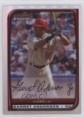 2008 Bowman Chrome Refractor Garret Anderson #125 - Image 1 of 2