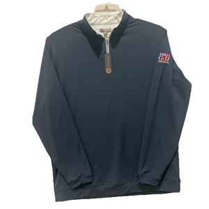 Neu mit Etikett Peter Millar Texas Golf 1/4-Reißverschluss Pullover Herren XXL blau Perth Performance $ 98 - Bild 1 von 5