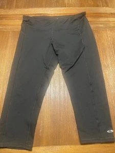 Champion Duo Dry Workout Leggings Damen schwarz Größe L - Bild 1 von 9