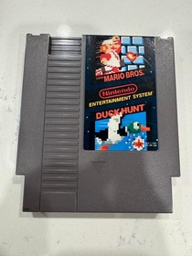 Super Mario Bros. Duck Hunt Nintendo Game (NES, 1985) Cartridge - Cleaned & Test