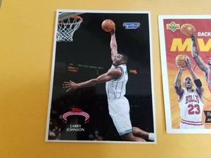 Larry Johnson Hornets 1992 Starting Line Up TSC OVERSIZE PRE PRINT WOW - Picture 1 of 2