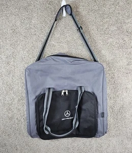 Mercedes Benz Travel Bag Tote Weekender Luggage Canvas Large 19x19 #3 Black Gray - Picture 1 of 11