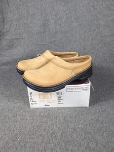 Footprints by Birkenstock Brown Distressed Leather Slip On Clog Mule US 6 - Picture 1 of 10