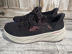 Hands Free Sketchers Damengröße 10 Memory Foam schwarz grau pink weiß - Bild 1 von 10