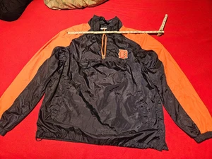  Detroit Tigers MLB Genuine Merchandise 1/4 Zip Windbreaker Jacket Size XL - Picture 1 of 22