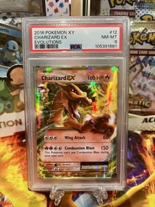 2016 Pokémon XY Evolutions CHARIZARD EX 12/108 PSA 8 NM MT! - Picture 1 of 2