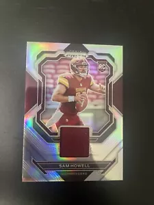 SAM HOWELL 2022 Panini Prizm Rookie Silver Prizm Patch RC #PJ-SH Commanders NM+ - Picture 1 of 4