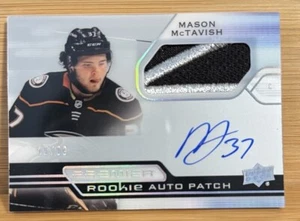 2021 UPPER DECK PREMIER MASON MCTAVISH PREMIER ROOKIE PATCH AUTO RPA /99 - Picture 1 of 2