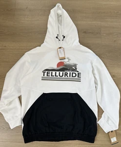 NUEVO CON ETIQUETAS MV Sport Sudadera con Capucha Extra Suave Telluride Blanco y Negro Talla Grande - Imagen 1 de 3