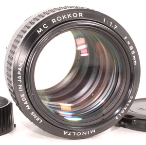 Minolta MC Rokkor 85mm f/1.7 Portrait MF Lens SR Mount [Exc+5] from JAPAN #812 - Picture 1 of 15