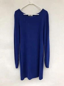 🍃Womens Portmans Knee Length Long Sleeve Cocktail Bodycon Dress Blue Size M - Picture 1 of 6