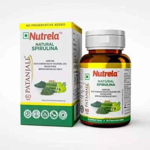 Patanjali Natural Spirulina Compresse con Amla Moringa & Asgand 60 compresse - Foto 1 di 6