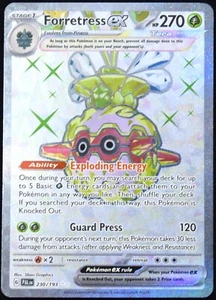 Pokemon TCG Forretress ex 230/193 2023 Paldea Evolved Ultra Rare Card - NM - Picture 1 of 4