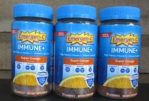 Emergen-C Immune+ Triple Action Immune Support Gummies - Super Orange, 21 ct 3PK - Picture 1 of 3