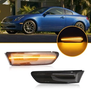 Side Marker Lights LED Compatible with G35 2D Coupe 2003-2007 / for Skyline V... - Picture 1 of 8