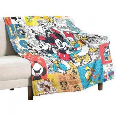 Disney Mickey Mouse And Friends Warm Single-Side Printing Flannel Fleece Blanket - Image 1 of 3