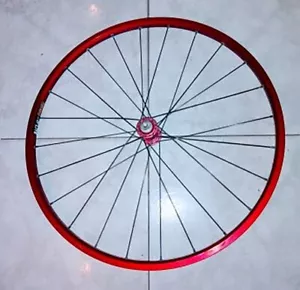 SUN  RIM MTB 26"  FRONT RED Anodized 0Lite Ritchey 36H  Hub - Picture 1 of 5