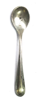 Cuchara de 3" de sal Webster de plata de ley Foto 1 de 2