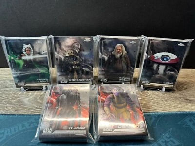 2024 Topps Chrome ЗВЕЗДНЫЕ ВОЙНЫ ПОЛНЫЙ БАЗОВЫЙ НАБОР ИЗ 1-150 КАРТ - Изображение 1 из 2