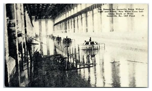 Grund für Stromausfall weiße Tiefenlinien 1937 Überschwemmung Louisville KY Postkarte - Bild 1 von 2