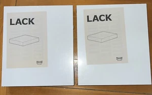 2 Ikea "Lack" Floating Wall Shelves, #16353 in White, 11.75"x10.25"x2", New - Picture 1 of 4