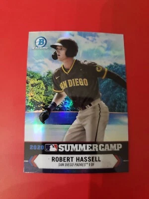 Robert Hassell 2021 Bowman Chrome  Summer Camp #SC-9 , San Diego Padres - Image 1 of 4