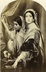 France Decapitation Herodias Paul Delaroche Goupil CDV Photo of Painting 1865 - Picture 1 of 3