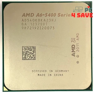 AMD A6-5400K 3.60GHz Dual-Core 1MB Socket FM2 Desktop CPU Processor AD540KOKA23H - Picture 1 of 1