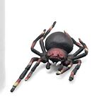 Vtg Halloween Rubber Spider Toy Prop China 10” Across Black Red