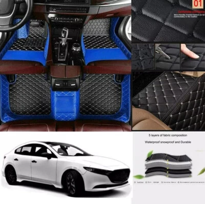For Chevrolet Malibu Floor Mats TPE All Weather Car Mats Accessories 3pc - Image 1 of 4