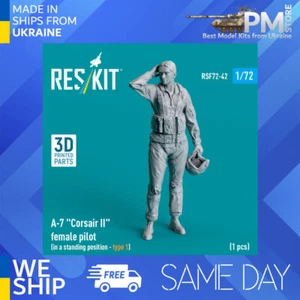 Reskit RSF72-0042 1/72 A-7 "CorsairII" female pilot in a standing position type1 - Picture 1 of 2