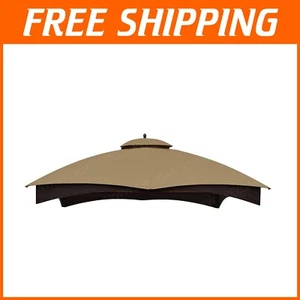 UV-Resistant Replacement Canopy for Lowe’s Allen Roth 10x12 Gazebo - Beige - Picture 1 of 10