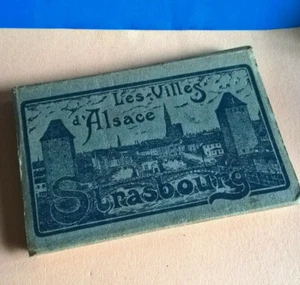 Carnet 20 Anciennes Cartes Postales Les Villes d'Alsace Strasbourg - Foto 1 di 2