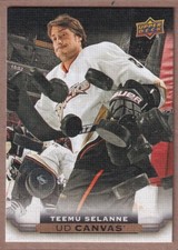 2015-16 Upper Deck Canvas #C251 Teemu Selanne RETIRED - Anaheim Ducks