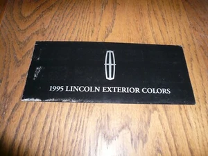 1995 Lincoln Factory Exterior Colors Selector - Vintage - Picture 1 of 4