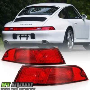1995-1998 Porsche 911/993 Red Tail Lights Brake Lamps Replacement Set Left+Right - Foto 1 di 7