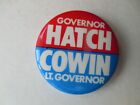 Massachusets Governor Pin Back Campaign Button Frank Hatch William Cowin Local
