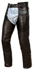 Chaps leather Cowhide Motorcycle Motorbike Trousers 34