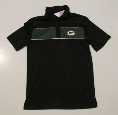 Командная одежда NFL черная зеленая GREEN BAY PACKERS поло размер средний M рубашка новая с ценниками мужская - Изображение 1 из 3