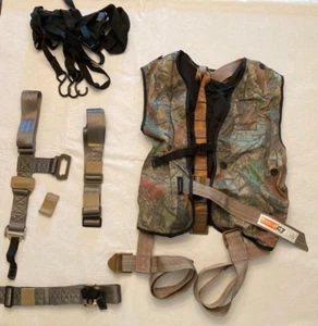 Kit de escalada con arnés de seguridad para árboles de gorila ilusión de madera camuflaje - Imagen 1 de 18