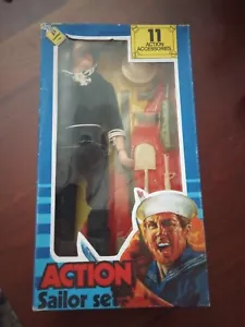 Madison LTD Action Sailor vintage anni 70 con 11 accessori - pantaloni blu nuovi con scatola - Foto 1 di 3