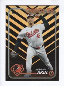 2024 Topps Update Series #US280 KEEGAN AKIN Orioles ORANGE/BLACK HOLIDAY - Picture 1 of 2