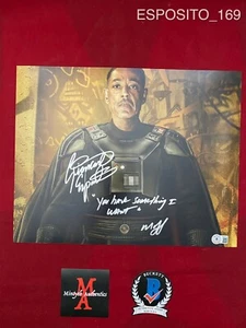 GIANCARLO AUSGESTELLT HANDSIGNIERT SIGNIERT 11x14 FOTO! MANDALORIANISCH! BECKETT COA! - Bild 1 von 1