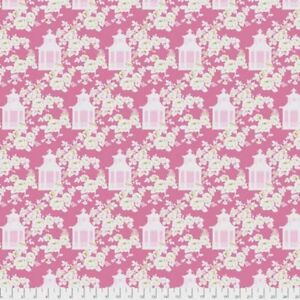 Tanya Whelan Gazebo PWTW151 Gazebo Toile Pink Cotton Fabric By The Yard 
