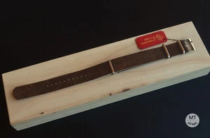 22 mm Cinturino artigianale serpente Karung Handmade Italy Leather Watch Strap - Picture 1 of 9