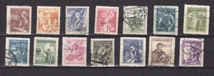 Tchécoslovaquie 1954 métiers 14 timbres oblitérés /TE5251a - Imagen 1 de 1