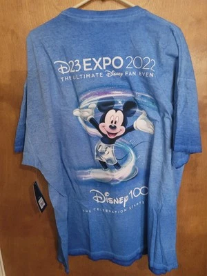 Camiseta D23 Expo 2022 Talla 3XL Ultimate Disney 100 Fan Event Logo Mickey Nueva con Etiquetas Foto 1 de 4