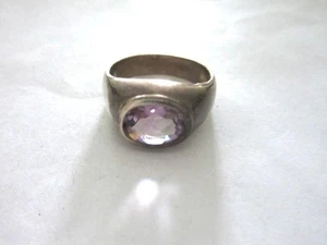 Silberring mit lila Ametyst? Stein (925er) OM4030 - Picture 1 of 2
