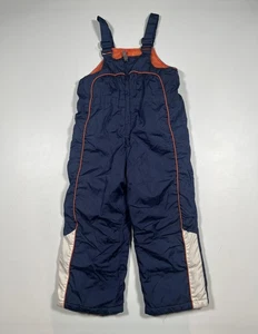 Pantalones con tirantes de nieve ZeroXposur para niños medianos 5/6 azul marino naranja aislados esquí snowboard - Imagen 1 de 4